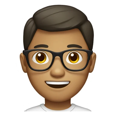 Philippine boy with glasses  sticker