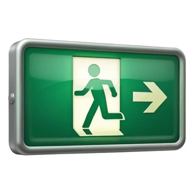 emergency exit  sticker