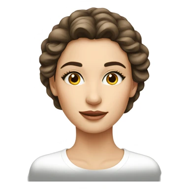 beautifu woman face, european face sticker