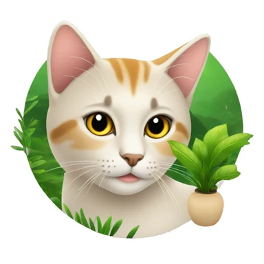 Gato con logo de Natura cosméticos  sticker