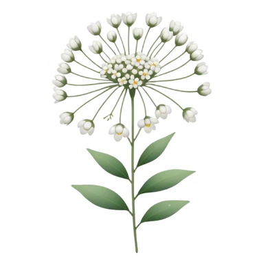 baby’s breath flower sticker