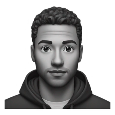 realist gigachad black and white sticker