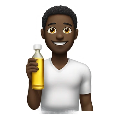 Black guy with some oliv oil sticker