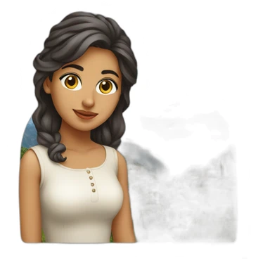 young-persian-woman-in-italy sticker