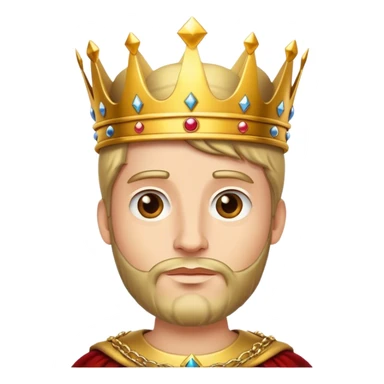king gold crown sticker