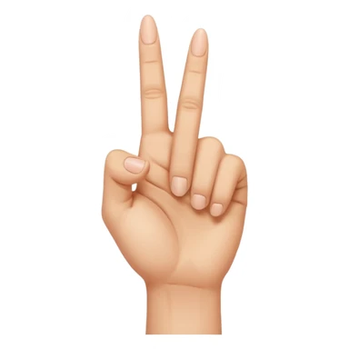 Regular leg with hand middle finger sticker