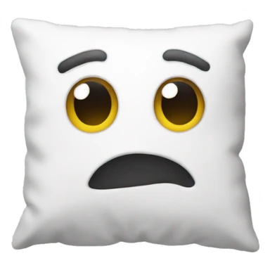 White pillow  sticker