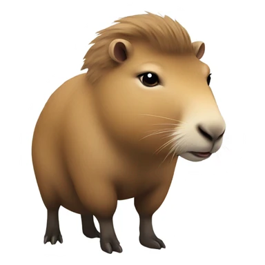 Capybara riding a goat sticker