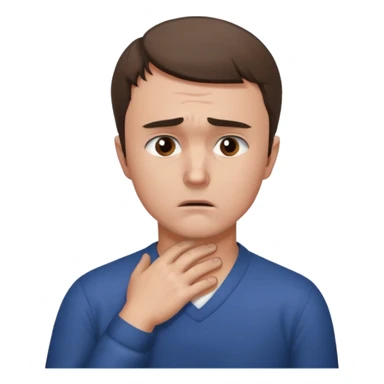 charlie kirk holding his neck with his left hand in pain sticker