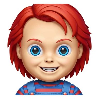 Un emojin de chuky sticker