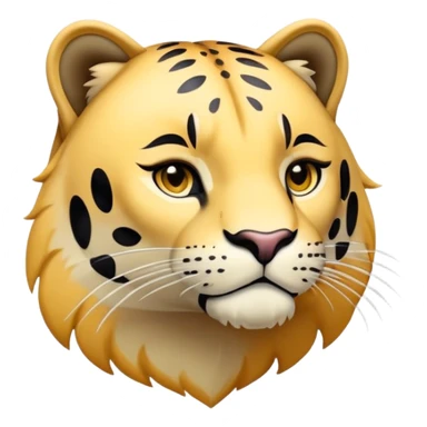 Serce w różową panterkę  sticker