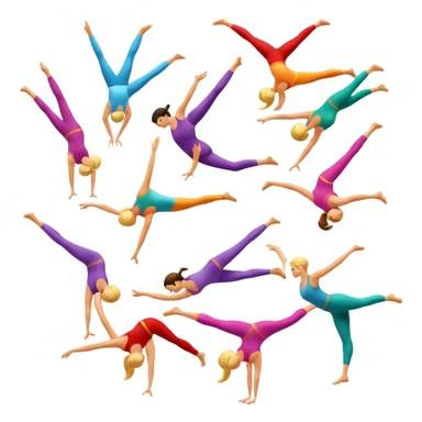 Acrobacias aereas en tela  sticker