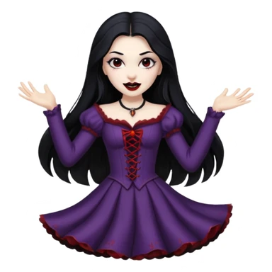 Vampire Girl dancing  sticker