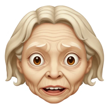 Femme avec une tête imonde sticker