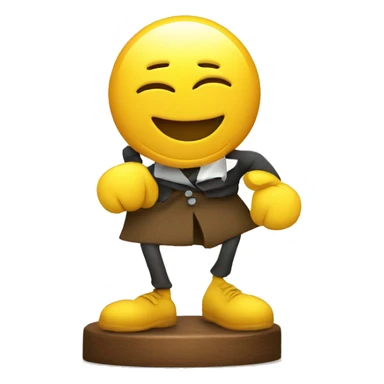 drunk smiley with a pawn on its head sticker