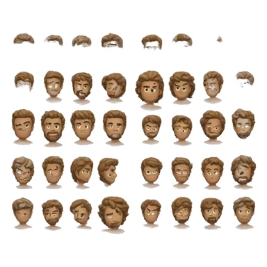 muscular and handsome men sticker