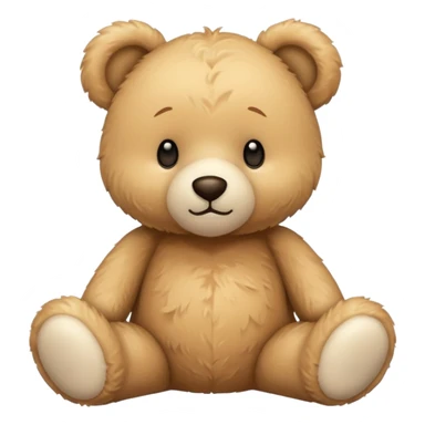 beige teddy bear sticker