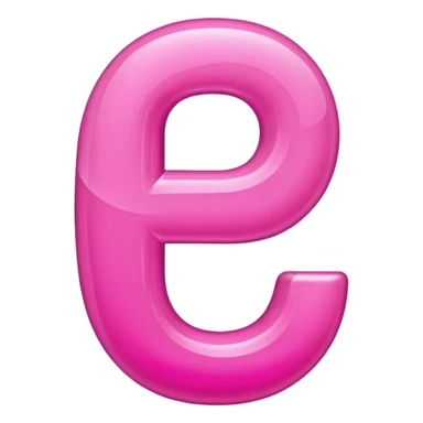 mix color pinks letter p sticker