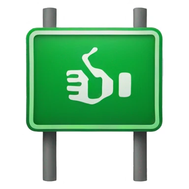 Green stop sign sticker