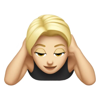 Blond Pushups sticker