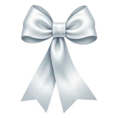 I want a white bow or ribbon sticker