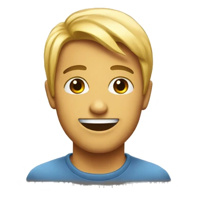 Flirting emoji sticker