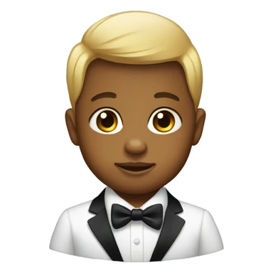 baby in tuxedo sticker