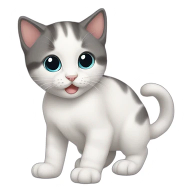 Hang in there kitten sticker