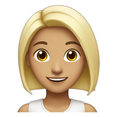 venezuelan girl fair skin dark hair big smile sticker