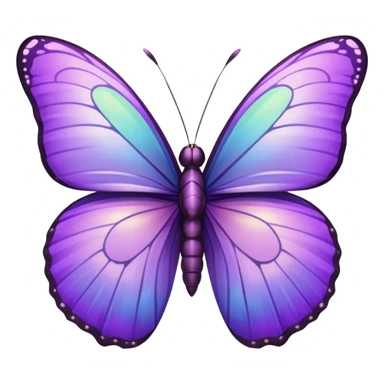 Purple mini bio butterfly sticker
