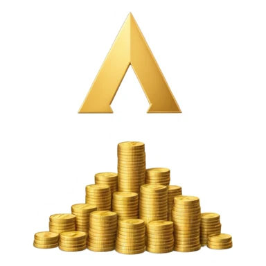 investment concept with upward arrow and money with more money sticker