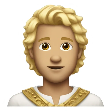 blonde hair young king sticker