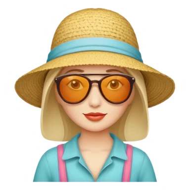 tourist woman sticker