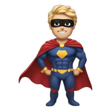 Superhero based off food sticker