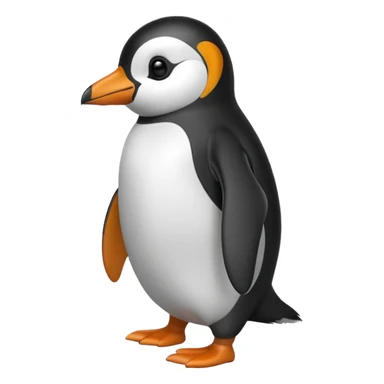 penguin walking sticker