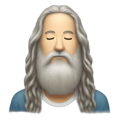 rick rubin who meditates sticker