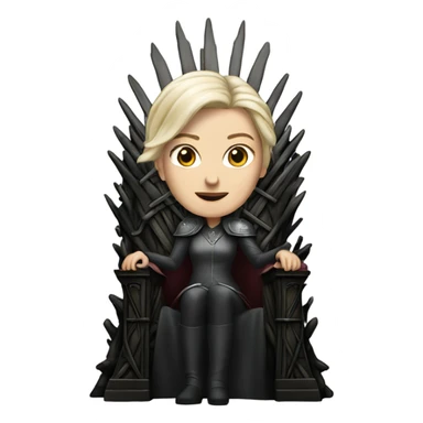 White Woman on the Iron throne sticker