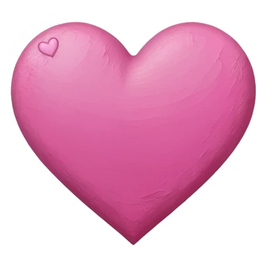 canvas paint pink heart sticker