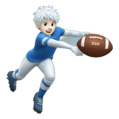jack frost playing football sticker