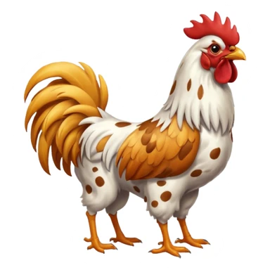 rooster dog sticker