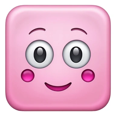 simple pink square paper no face on it sticker