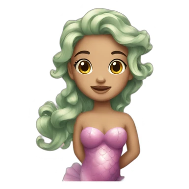 royal cute mermaid sticker