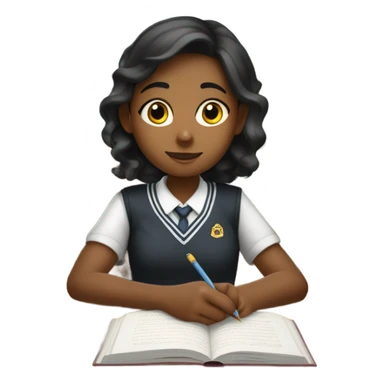 girl at school  sticker