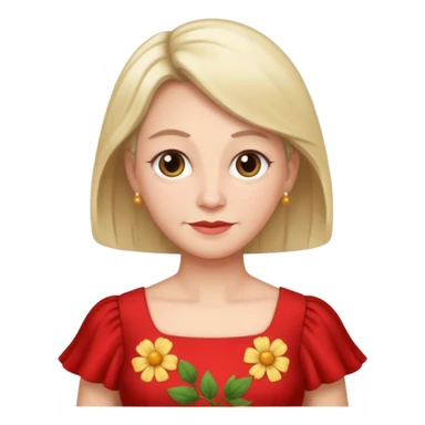 My mom wearinga adrees sticker