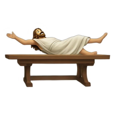 Jesus flipping table sticker