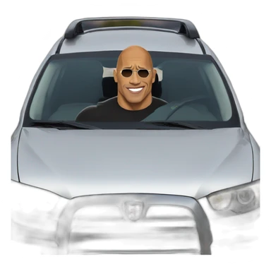The rock sur une voiture sticker