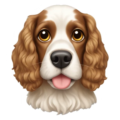 cocker spaniel flat emoji sticker