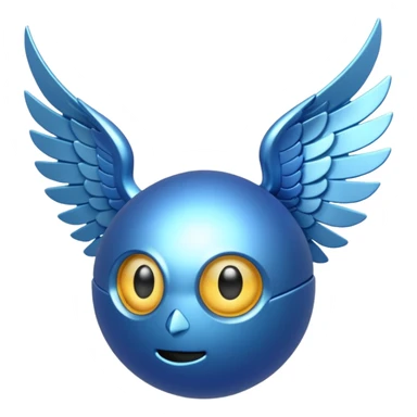 Blue snitch sticker