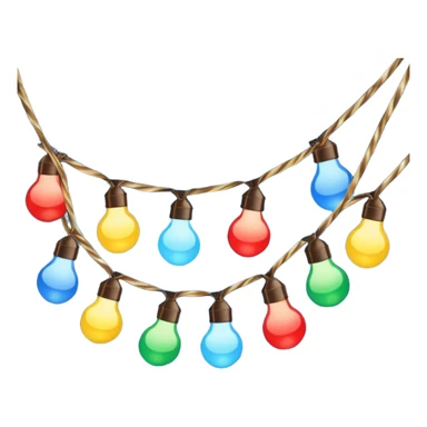 Foco de luces navideñas sticker