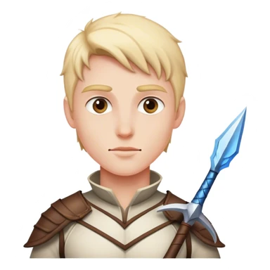 Pointed guard with lance sticker